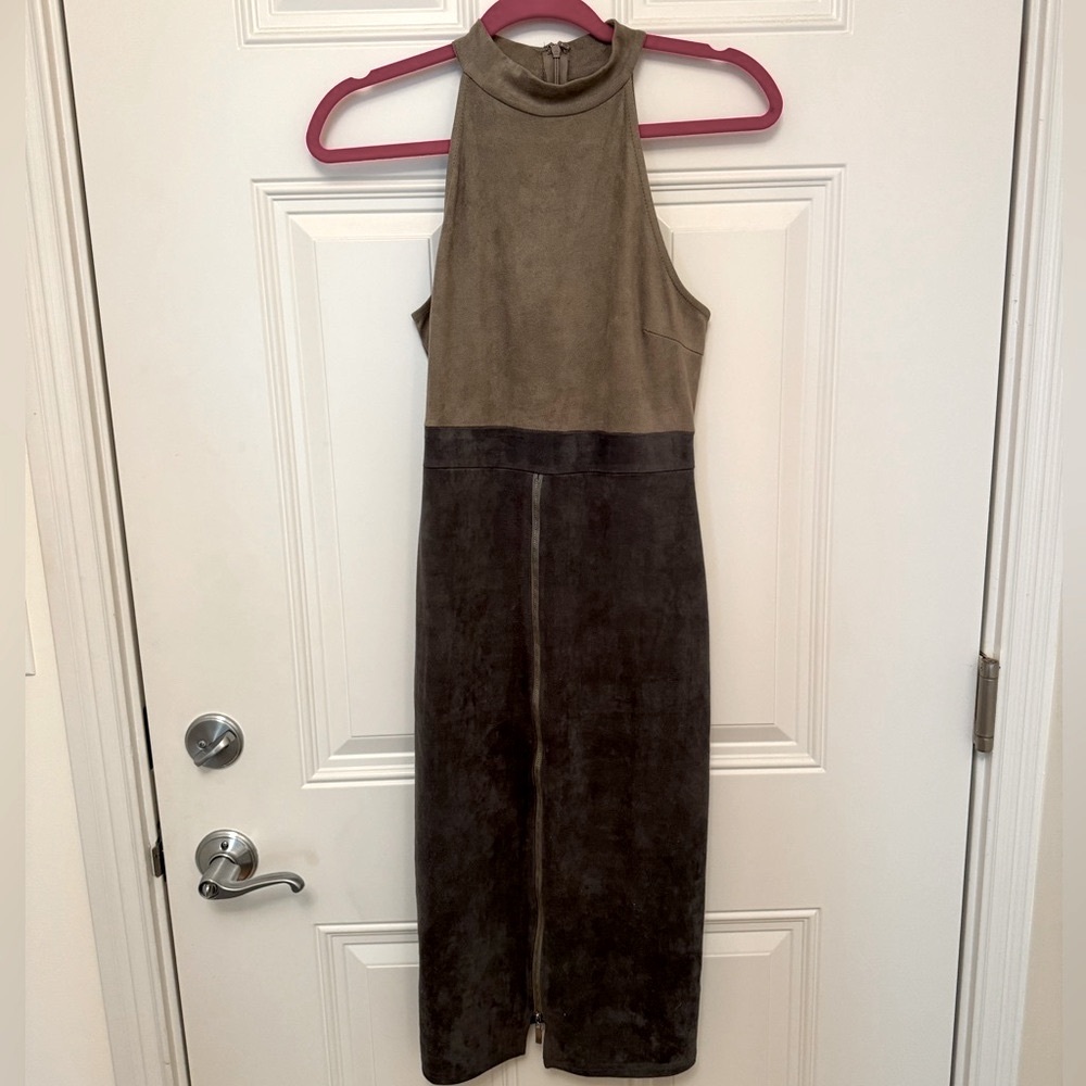 Pookie and Sebastian Suede Dress